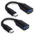 Boxeroo USB-C to USB 3.0 OTG Cable, USB-C Male into USB-A Female, 2 Pack On The Go Adapter for Samsung Galaxy Note 8, Galaxy S8 S8+ S9, Google Pixel, Nexus 6P 5X, LG V20 G5 G6