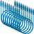 Cat5e Ethernet Cable 3FT (10-Pack), Fosmon Snagless RJ45 Computer LAN Network Ethernet Patch Cable Cord - Blue