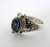 Poison Ring Bali Sterling Silver Locket Ring Blue Terbium CZ September Birthstone AR04