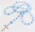 Light Blue Rosary Beads for Boy - First Communion Confirmation Baptism or Christening Gift for Boy - Boy Prayer Beads - Gift for Godson