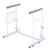Instahibit Stand Alone Toilet Rail Medical Bathroom Safety Frame Assist Bar Padded Handrails with Rack Elderly Handicap