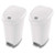 Sterilite 12.6 Gallon Locking StepOn Wastebasket White  2 Pack  10738002