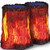 TomCare Solar Lights Outdoor Upgraded Larger Size Flickering Flame Solar Stump Lights Outdoor Decorative Solar Lantern Waterproof Patio Lights Decoration Lighting for Deck Yard Garden Porch 2 Pack