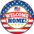 Amscan Welcome Home Round Plates, Multicolor, One Size