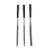 Iumer 3 Pcs Needle File Alloy Cut Steel Diamond Grit Plastic Handle Flat Warding Square Triangular Round Half Round File