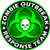 Sassy Stickers Zombie Outbreak Response Team Green Skull Vinyl Decal Sticker 5 inch Color