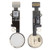 BisLinks for iPhone 7 and 7 Plus White Home Button Key Menu Flex Cable Assembly Replacement Part