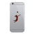 RDW Pair of Mens Volleyball Cell Phone Stickers Mobile Serve Silouette - Brown