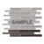 Modket TDH498MG-S Sample Brown Cold Spray Crystal Glass Textured Blended Linear Modern Mosaic Tile Backsplash Kitchen Bath Bathroom Shower Interior Wall