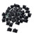 Uxcell Plastic Wire Holder Cable Tie Mount Base, 10 mm, Black, 50 Piece