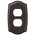 Single Duplex Switch Plate Outlet Cover Rocker Toggle Light Wall Plate - Oil Rubbed Bronze