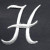 Script Letters - White Script Letter H - Iron On Embroidered Applique