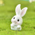 SPDD Mini Bunny Figurines Rabbit Animal Figurine Resin Craft Easter Rabbit Cake Decorations Fairy Garden Miniature Figurines Birthday Gift 7