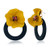 Korean Style Cute Flower Stud Earrings For Women Fashion Sweet Earrings Female Jewelry Earrings for Women Girls Drop Dangle Flower Earrings Bohemian Statement Fashion Jewelry  yellow and black