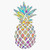 EMC Graphics Pineapple Vinyl Waterproof Sticker Decal Car Laptop Wall Window Bumper Sticker 5 inch