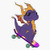 EMC Graphics Spyro The Dragon Vinyl Waterproof Sticker Decal Car Laptop Wall Window Bumper Sticker 5 inch