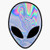 EMC Graphics Hologram Alien Vinyl Waterproof Sticker Decal Car Laptop Wall Window Bumper Sticker 5 inch
