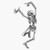 EMC Graphics Skeleton Dancing Vinyl Waterproof Sticker Decal Car Laptop Wall Window Bumper Sticker 5 inch