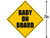 LPF USA Caution Sign Baby On Board Magnet  Magnetic car Safety Safe