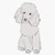 White Poodle Vinyl Waterproof Sticker Decal Car Laptop Wall Window Bumper Sticker 5 inch
