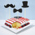 Cake Topper Mini Mustache Hat Bowtie Cupcake Picks Toppers for Themed Party Birthday Party Baby Shower Wedding30 Counts