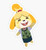 Animal Crossing Isabelle Sticker - Sticker Graphic - Auto Wall Laptop Cell Truck Sticker for Windows Cars Trucks