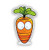 Happy Carrot Vinyl Stickers - Sticker Graphic - Auto Wall Laptop Cell Truck Sticker for Windows Cars Trucks