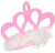 Pink Crown Hair Clip Party Accessory  1 count   1 Pkg