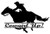 Cowgirl Up Horse Riding - Sticker Graphic - Auto Wall Laptop Cell Truck Sticker for Windows Cars Trucks