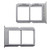 BisLinks OEM Grey Dual Sim Card Tray Reader Slot Holder Replacement Part for OnePlus 3T
