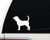 AK Wall Art Beagle - Vinyl Decal - Car Phone Helmet - Select Size