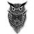 AK Wall Art Owl Tribal Black White Vinyl Sticker - Car Phone Helmet - Select Size