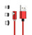Ruibo Sike L Shape USB Magnetic Magnetic Cable  Red 2M for Micro