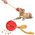 Feeko Dog Chew Toys for Puppies Dog Toy Interactive Chewing Rope Ball Toys Natural Rubber Puzzle Toys for Puppies Food Treat Dispensing Dog Toys for Small Medium Dogs
