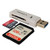 USB 3.0 Micro SD Reader for PC Laptop Mac Windows Linux Chrome SDXC SDHC SD MMC RS-MMC Micro SDXC Micro SD Micro SDHC Card and UHS-I Cards  Black