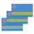 3x5 Aruba Flag Sticker 3-Pack Made with Durable Waterproof Materials Aruban Flag Bumper Sticker Flag of Aruba Sticker Aruba Sticker Aruban Flag Decal Aruba Decal