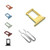 Nano Sim Card Holder for iPhone XR Replacement  Gold Sim Card Slot Socket Tray Support with 2 Removal Eject Tools.