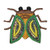 ID 0426A Shiny Fly Patch Garden Insect Bug Embroidered Iron On Applique