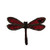 ID 0468Z Dragon Fly Flying Patch Garden Fairy Bug Embroidered Iron On Applique