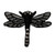 ID 0474F Dragonfly Flying Patch Garden Fairy Bug Embroidered Iron On Applique