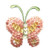 ID 2112 Sequin Butterfly Patch Garden Fairy Insect Bug Iron On Applique
