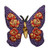ID 2199 Floral Butterfly Patch Garden Bug Insect Embroidered Iron On Applique