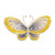 ID 2258 Lunar Butterfly Patch Garden Moth Fly Bug Embroidered Iron On Applique