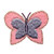 ID 2284 Butterfly Craft Patch Garden Symbol Insect Embroidered Iron On Applique