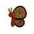 ID 2326 Sequin Wing Butterfly Patch Earth Garden Bug Embroidered IronOn Applique