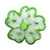 ID 8673 Green Spotted Flower Patch Daisy Garden Embroidered Iron On Applique
