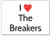 I Love The Breakers fridge magnet