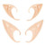 Tavery Elf Ears Pixie Dress Up - Cosplay Elven Vampire Props Costume Soft Pointed Goblin Fairy Ear for Halloween and Christmas Party