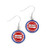 NBA Detroit Pistons Logo Dangler Earrings