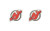 Aminco NHL New Jersey Devils Logo Post Earrings